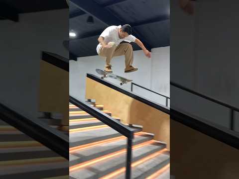 Nollie front heel flip double set #skateboarding