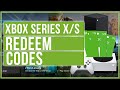 How To Redeem Codes On Xbox Series X