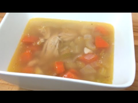 VIDEO : how to make chicken soup -  recipe - i was really sick today with the flu and thought i'd make somei was really sick today with the flu and thought i'd make somechicken soupto make me feel better and warm me up. what l used for ...