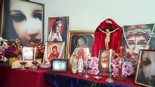 14 April '21 - Glorious Mysteries followed by 9 Memorares to Our Lady of the Tear of Joy....