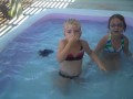 Girls swimming Yuma house 8-28-09