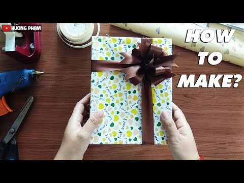 Hướng Dẫn Làm Hộp Quà Có Nắp Đơn Giản Từ Giấy Bìa | DIY Gift Box | How To Make Gift Box - Hương Phạm