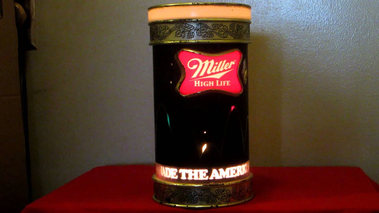 Vintage 1985 Miller Beer Made The American Way Bouncing Color Motion