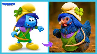How Smurfs The Lost Village Characters Look As Chicken