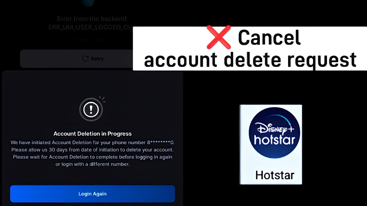 How to stop cancel account delete process request in How to stop cancel account delete process request in