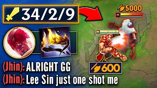 WHAT HAPPENS WHEN LEE SIN GETS HUBRIS AT 5 MINUTES? (600 AD, ONE SHOT EVERYTHING