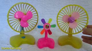 Toys Mini fan yellow pink funny - quạt mini