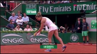 simona halep vs karolina pliskova finalul partidei de la roland garros 2017