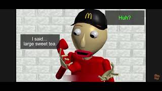 Baldi Working At Mcdonalds But I Voiced