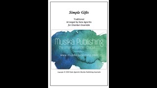 Simple Gifts - Chamber ensemble