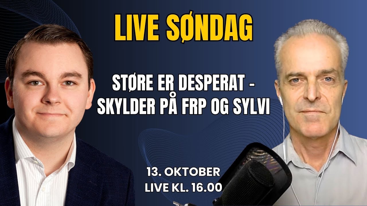 Document LIVE: Støre is desperate – blames Frp and Document LIVE: Støre is desperate – blames Frp and