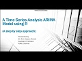 Time Series Analysis-ARIMA Model using R software : A step by step approach