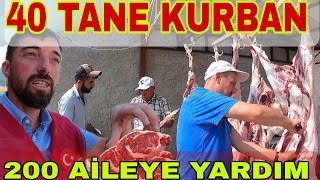 Yükümüz Ağir 40 Tane Kurban Kesi̇lecek 200 Ai̇leye Dağitilacaksonuçmutluluk