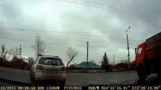 Видео Дтп Омск ул Кирова Барабинская 4 октября 9:29 от One studio, Барабинская улица, Омск, Россия