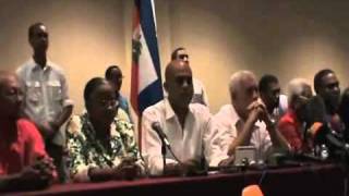 Haiti Twelve Candidates In Press Conference