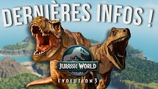 Juric World Evolution 3 - Les Dernières Infos Heure De Sortie, Trophés, Nouveaux Dinos...
