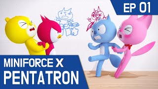 [KidsPang] MINIFORCE X PENTATRON Ep.1: The Mystery of the Doodles