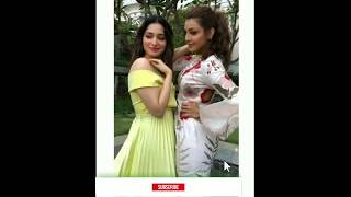 Funny and friendly talk between kajal and thamanna