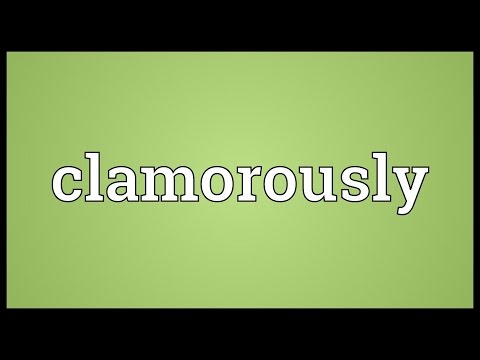 Header of clamorously