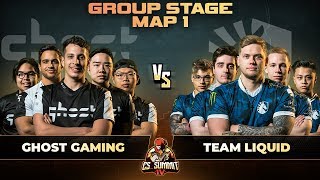 Ghost vs Liquid, Map 1 Overpass - cs_summit 4: Group Stage - Ghost Gaming vs Team Liquid G1