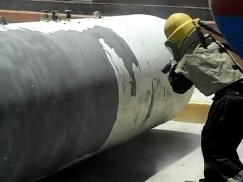 raspado sand blast arenado tanque gas eliminado de pintura raspado sand blast arenado tanque gas eliminado de pintura