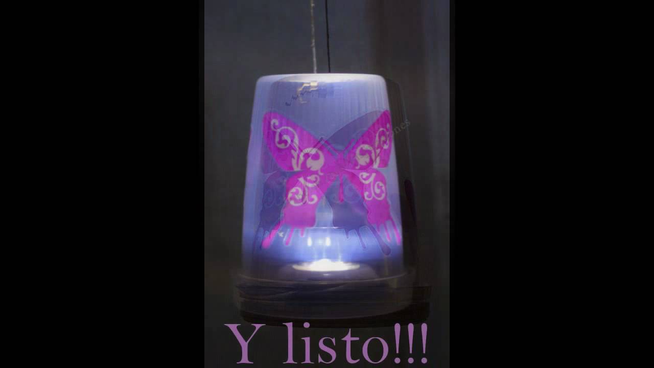 Manualidades: como hacer Faroles o farolillos con tupperwares y leds Manualidades: como hacer Faroles o farolillos con tupperwares y leds