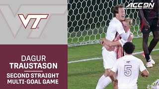 Virginia Techs Dagur Traustason Has His Second Straight Multi-Goal Game