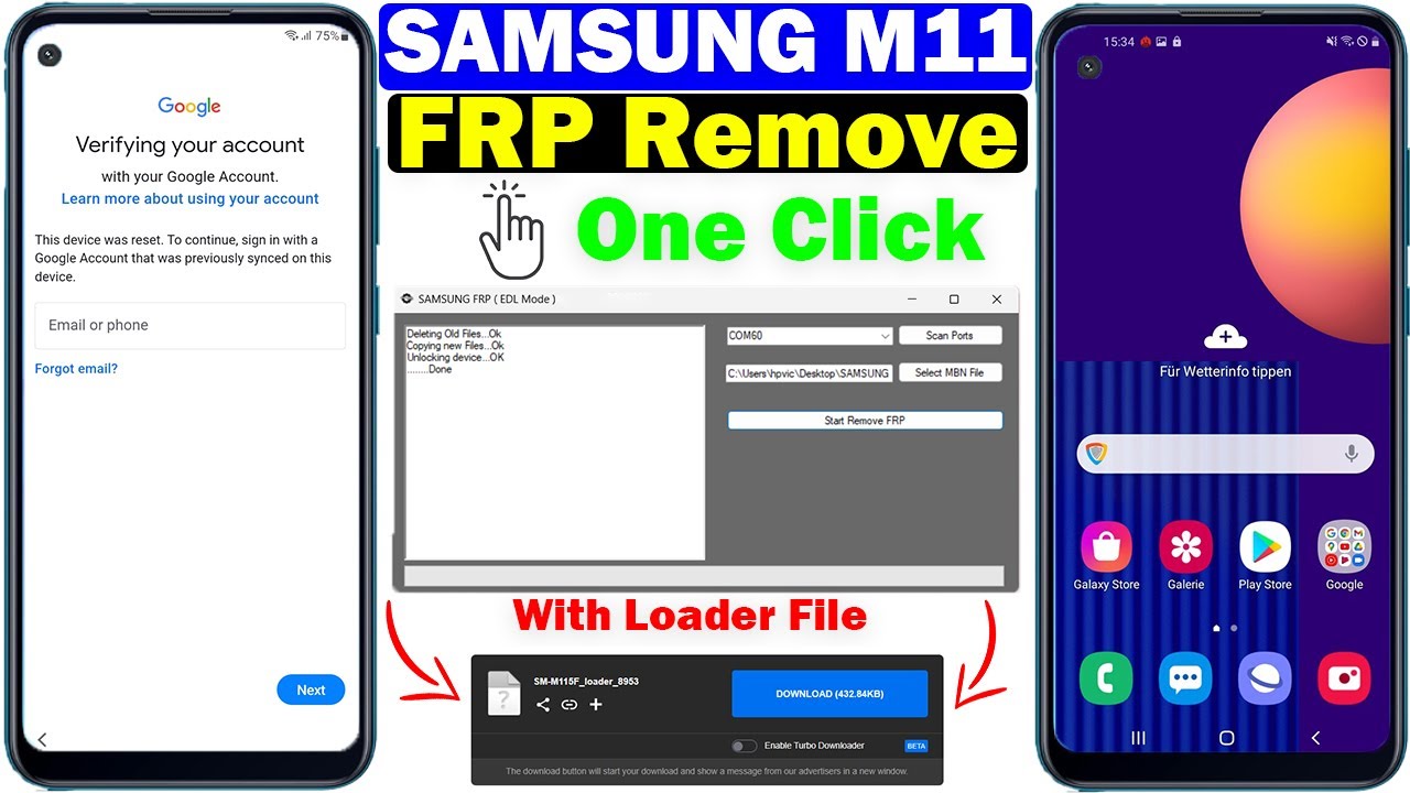 Samsung Galaxy M11 FRP Bypass || Google Account Remove Samsung Galaxy M11 FRP Bypass || Google Account Remove