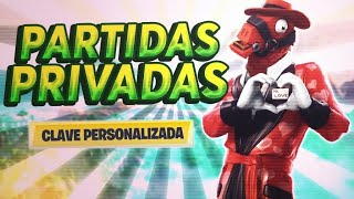 JUGANDO PARTIDAS PRIVADAS CON SUBS FORTNITE BATTLE ROYALE EN DIRECTO