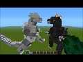 GODZILLA VS KIRYU (MECHAGODZILLA) Minecraft Mob Battles - Godzilla Mods