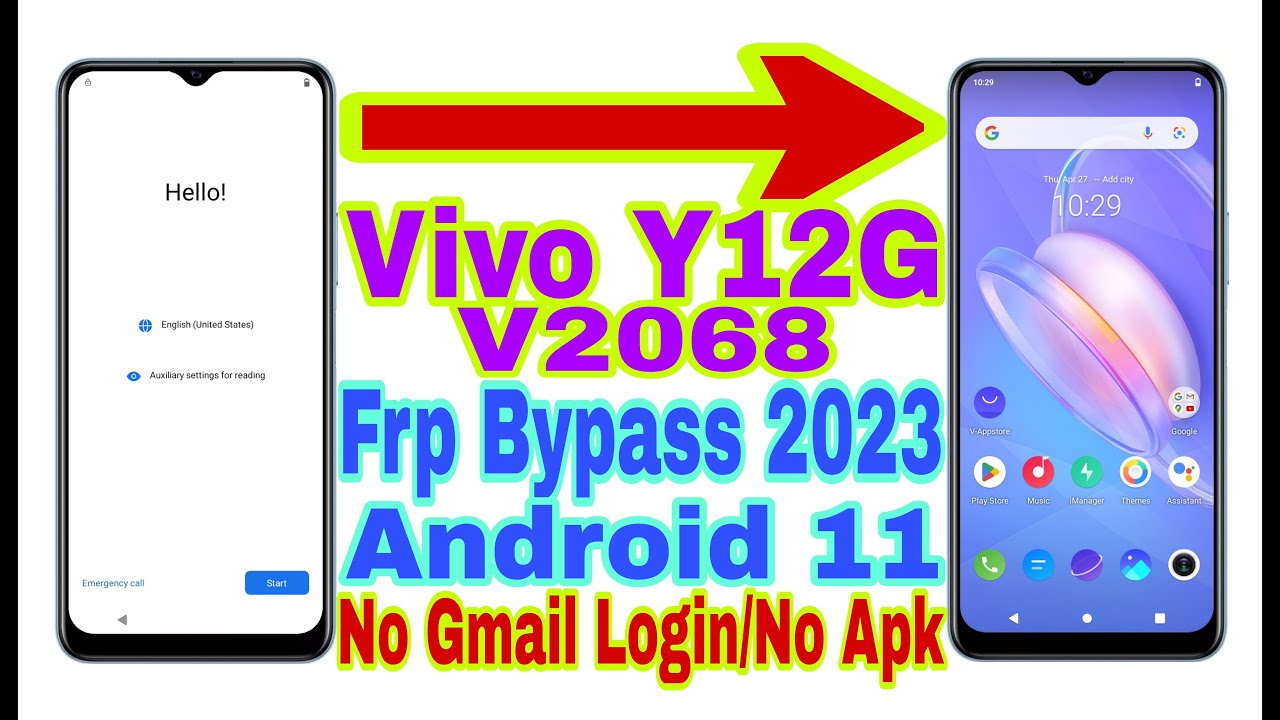 Vivo Y12G (V2068) Android 11 Frp Bypass | New Trick 2023 Vivo Y12G (V2068) Android 11 Frp Bypass | New Trick 2023