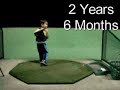 Title:2 Year Old Golfer Like A Young Baby Tiger Woods Description:Tyler Stock is a 2 year old golfer. He reminds people of a young Tiger Woods. Like Brayden Bozak he absolutely loves playing golf and hits balls for hours a day. He started playing golf when he was 1 year old and just turned 3 years old last week (middle May)