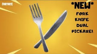 New Fortnite Fork Knife Dual Pickaxe Showcase Best Pickaxe Yet?