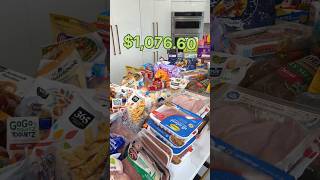 1,000 Monthly Grocery Haul