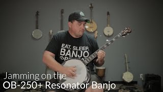 OB-250+TP Professional Bluegrass Banjo (Tony Pass Rim Edition)-Vintage Brown-No Style