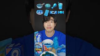 Blue Food Mukbang Asmr
