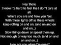 ohio is for lovers by hawthorne heights (lyrics)