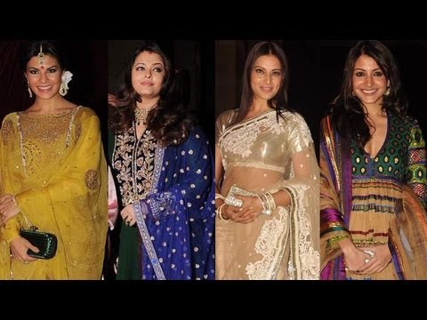 Aishwariya  Wedding Photos on Aishwarya Rai Glows At Riteish Genelia Wedding Reception   Worldnews