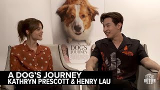 Kathryn Prescott & Henry Lau A Dogs Journey Interview Extra Er
