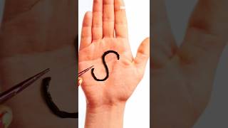 S Alphabets Simple Arabic Mehndi Design