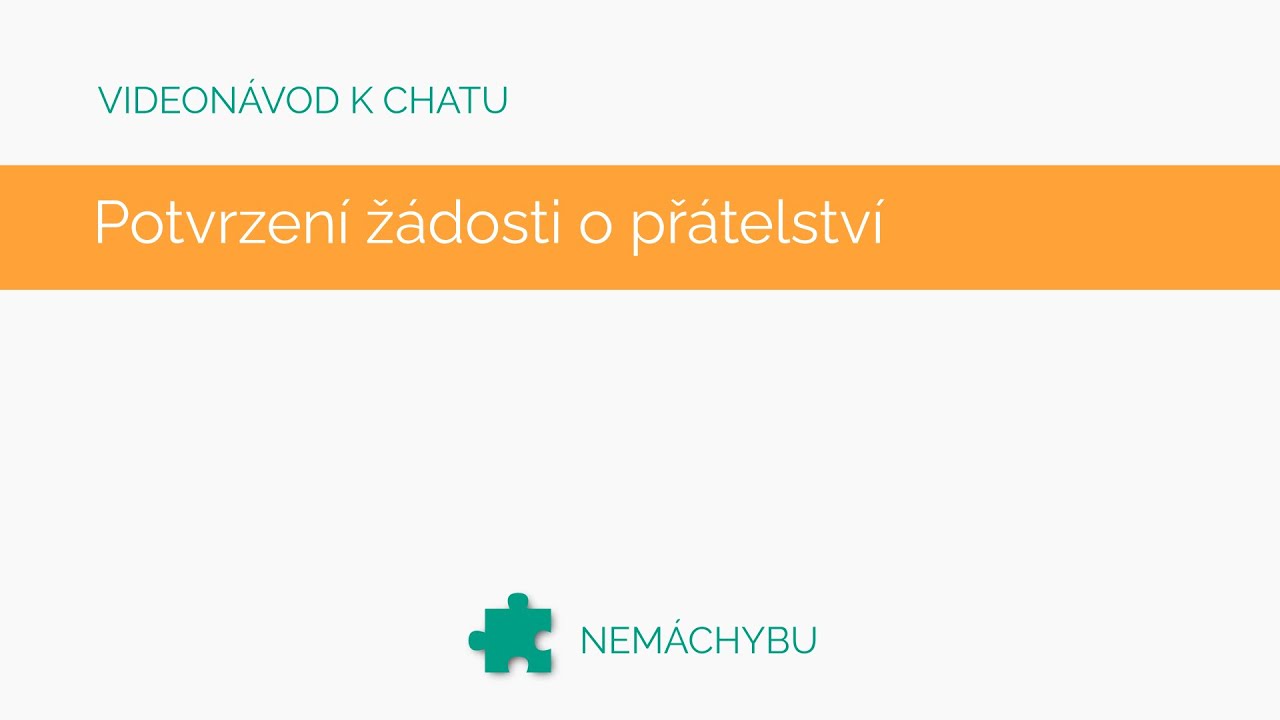 Videonávod: Potvrzení žádosti o přátelství