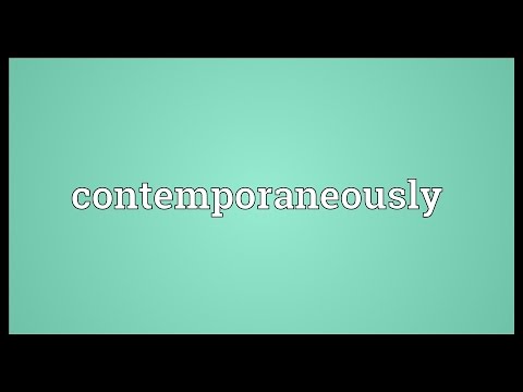 Header of contemporaneously