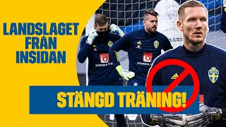 Målvakterna Tränar Inför Match Landslaget Från Insidan