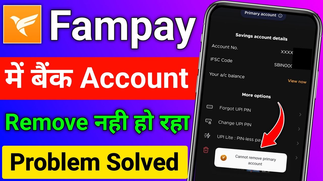 fampay bank account kaise remove kare | how to remove fampay bank account kaise remove kare | how to remove