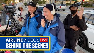 Behind the Scenes of Airline Videos Live at LAX