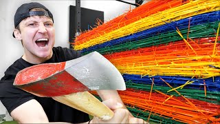 100 Layers Of Zip Ties Danger Alert Unbreakable Wall