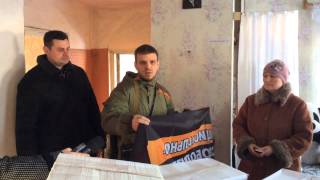 РосНод) и Парламент Новороссии привезли помощь в село Петровское(ДНР)