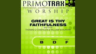 Great Is Thy Faithfulness Medium Key D Without Backing Vocals Performance Backing Track Great Is Thy Faithfulness Medium Key D Without Backing Vocals Performance Backing Track