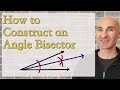 Angle Bisector How to Construct Using Compass (Geometry)