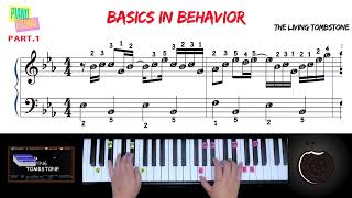 Sheet Music - Basics In Behavior Part 1 - The Living Tombstone Baldis Basics Easy Piano Song